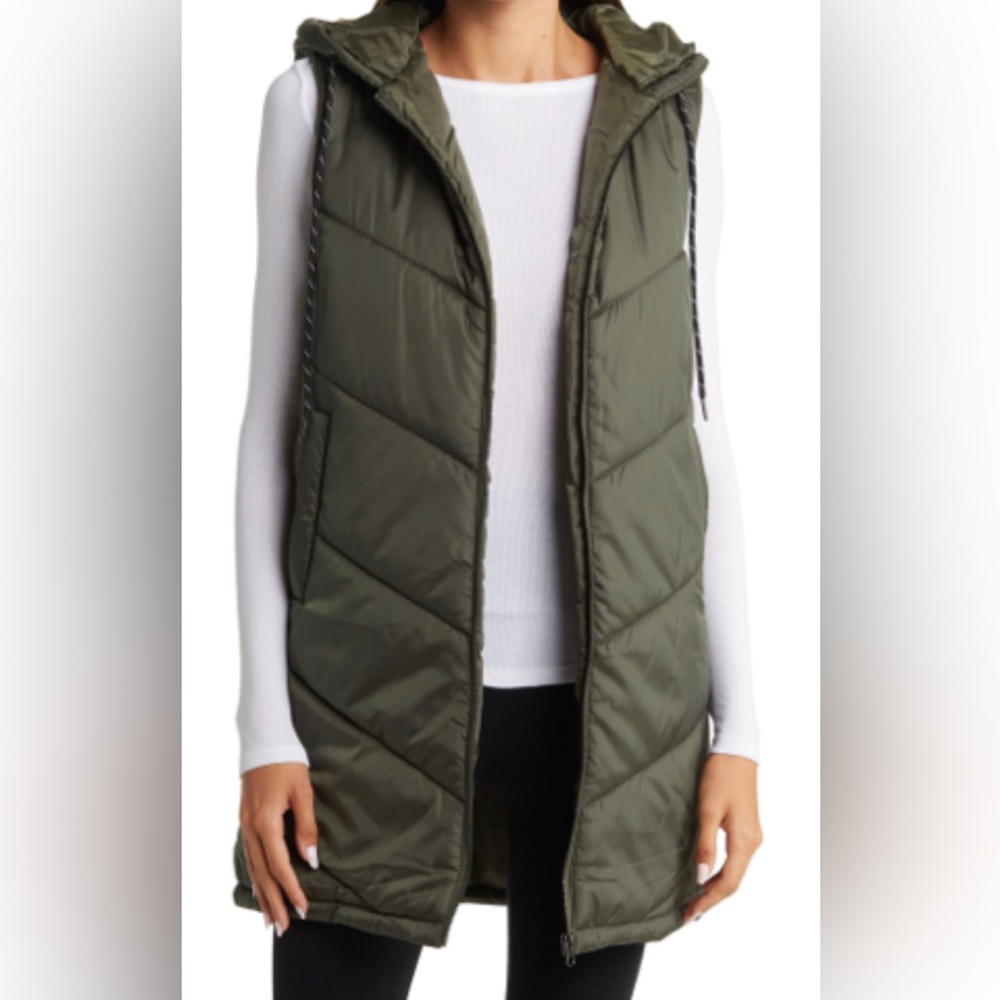 Z by Zella | Puffer Vest in Olive Sz Large